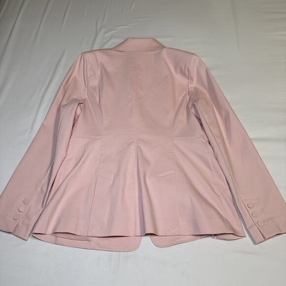 CAbi Womens Size 10 Grace Pink Blazer Mid Length Structured 3 Button Jacket NWOT - Picture 13 of 16